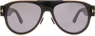 Tom Ford FT1074 LYLE-02 01C Mens Sunglasses Black Size 58