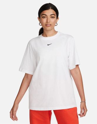 Nike Womens Logo T Shirt Womens - White - Size: 10