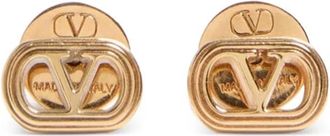 Valentino Garavani Oorbellen (Logo 10mm) - Dames - Oorbellen - Geel - ONE Size - Accessoires