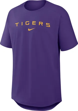 Nike LSU Premium Performance Golf Club Nike Mens College Top in Purple | 04SG51LLSN-0NK