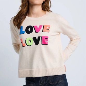 Lisa Todd Love Love Sweater In Ivory