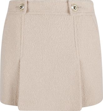 Tom Ford Boucle Pleated Mini Skirt
