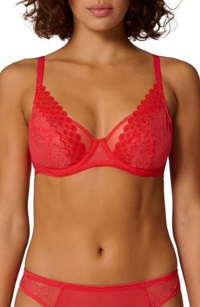 Simone P&eacute;r&egrave;le Radieuse Underwire Bra in Flamingo at Nordstrom, Size 38B