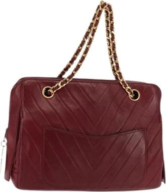 Bally Pre-owned Shoulder Bag - Dames - Vintage Schoudertas - Rood - ONE Size - Leer - Vintage