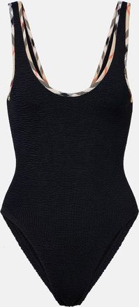 Burberry x Hunza G Faye Burberry Check swimsuit