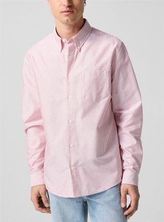 A.P.C. Mens Red stripes Oxford shirt