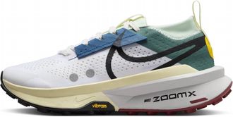 Nike Womens Zegama Trail 2 Running Shoes In White/black/bicostal