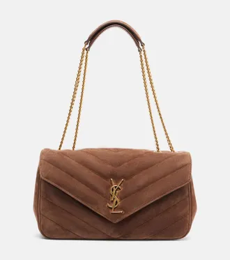 Saint Laurent Loulou Medium suede shoulder bag