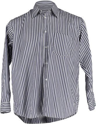 Comme Des Gar&ccedil;ons Comme Des Gar&ccedil;ons Striped Shirt in Black and White Cotton