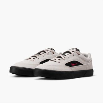 Nike Mens Sb Malor Shoes In Lt. Orewood Brown / Team Red-Black