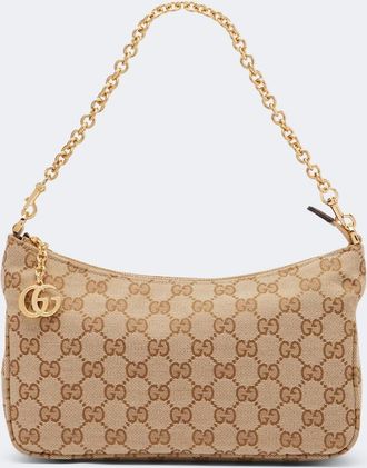 Gucci Borsa a spalla Lady Lunetta Small in canvas GG