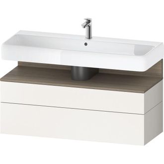 Duravit Duravit - Qatego Mueble Bajo Lavabo, 1 Extra&iacute;ble Y 1 Caj&oacute;n