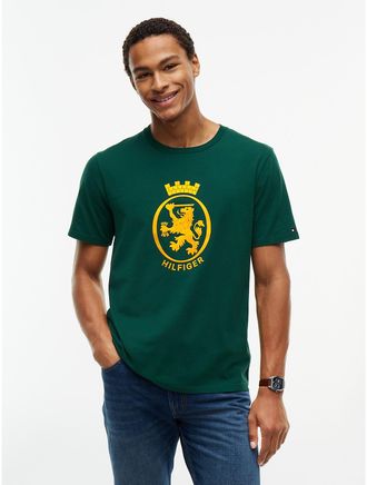 Tommy Hilfiger Mens Big Crest Logo T-Shirt - Ornamental Green - XXL
