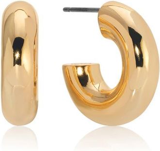 Ettika Mini Thick Classic Hoops in Gold at Nordstrom