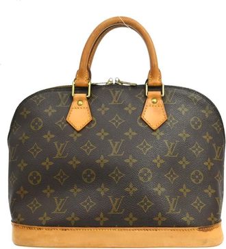 Louis Vuitton Alma Monogram Canvas Brown Canvas Handbag (Pre-Owned)