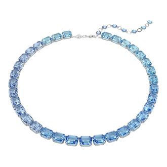 Swarovski Millenia Tennis Ketting - Dames - Kettingen - Blauw - ONE Size - Accessoires