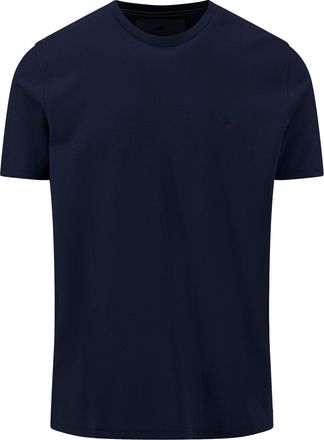 Fynch-Hatton T-Shirt FYNCH-HATTON, Herren, Gr. 4XL, navy, Web, Obermaterial: 100% Baumwolle, unifarben, regular fit normal, Rundhals, gerader Abschluss, Shirts T-S