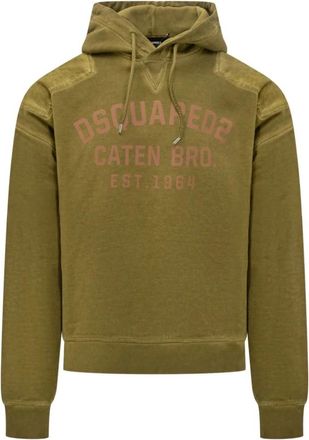 Dsquared2 Hoodie - Heren - Hoodies - Bruin - M - Hoodies & sweatvesten