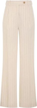 Zimmermann Luminosity Pliss&eacute; Broek - Dames - Wijde Broeken - Wit - M - Katoen - Broeken