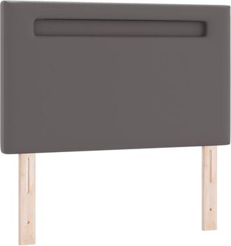 vidaXL Cabecero Montaje En La Pared Con Cabecera Gris 100 Cm Pvc Vidaxl