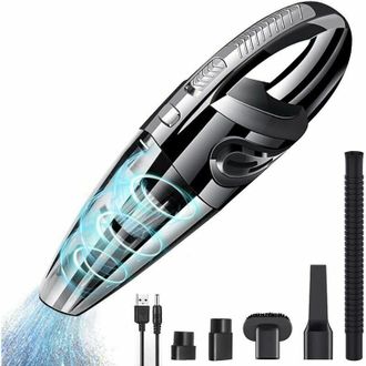 OEM Aspiradora De Cenizas, Potente Aspiradora De Mano Port&aacute;til Inal&aacute;mbrica De 120 W Y 2200 Mah Con Funci&oacute;n Para Seco Y H&uacute;medo, Filtro Hepa Lavable Y 5 Boq