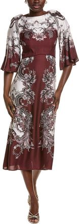 Marchesa Garden Of Eve Midi Dress