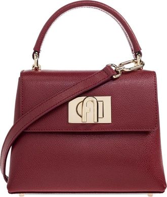 Furla 1927 mini-shopper met logoplakkaat - Rood