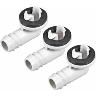 OEM Codo Para Manguera De Desag&uuml;e Del Aire Acondicionado - 15 Mm - Repuestos Para Unidades Mini Split Y Aires Acondicionados De Ventana - Paquete De 3 - C