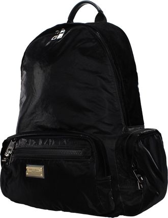 Dolce & Gabbana Mens Black Nylon Backpack