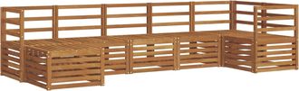 vidaXL Conjunto De Sof&aacute;s De Exterior 7 Uds. Natural Vidaxl