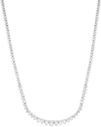 Effy 14K White Gold 2.91 Carat Diamond Tennis Necklace in 14K Gold at Nordstrom, Size 18