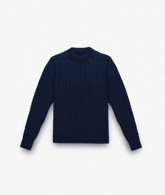 Larusmiani Cable Knit Sweater Col Du Pillon Sweater