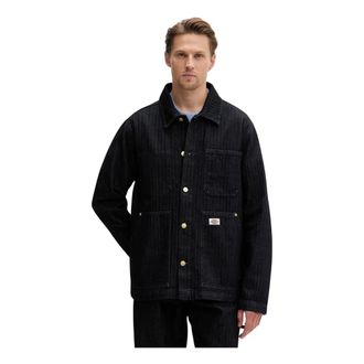 Dickies Jassen, Heren, Blauw, 2Xl, Denim, Selvedge Herringbone Barn Denim Jacket