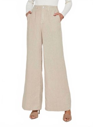 L'agence Brie High Rise Wide Leg Pants In Doeskin