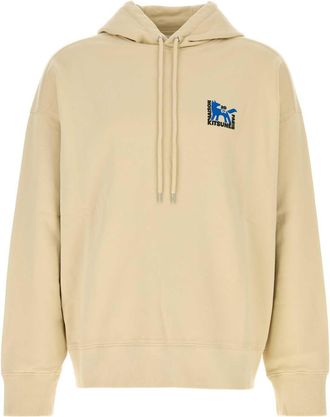 Maison Kitsun&eacute; Beige Cotton Oversize Sweatshirt