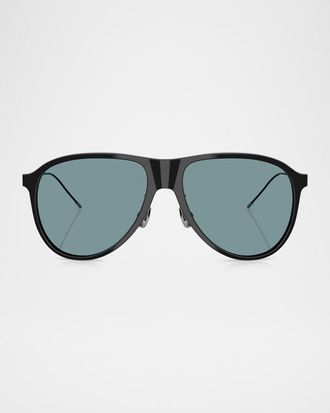 Brunello Cucinelli Men & apos;s BC4011S Aviator Sunglasses