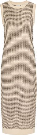 Varley Sadia Cotton-knit Midi Dress - Beige - Xxs (UK4 / Xxs)