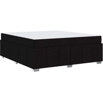 vidaXL Estructura De Cama Con Colch&oacute;n Negro 180 X 200 Cm Tela