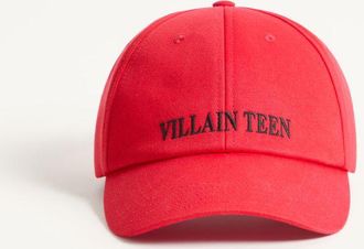 Valentino Garavani Baseball Cap Valentino MyVilla In Cotone Con Ricamo Uomo ROSSO/NERO 57