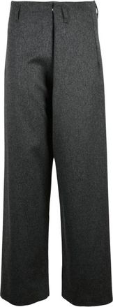 Niccol&ograve; Pasqualetti Pantalone Harem - Dames - Wijde Broeken - Grijs - S - Wol - Broeken