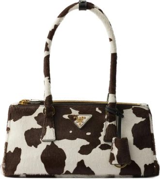 Prada Borsa tote Galleria media - Marrone