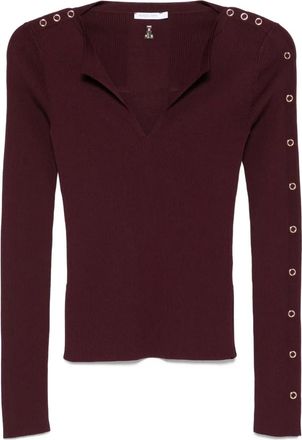 Patrizia Pepe Felpa con scollo a V - Viola