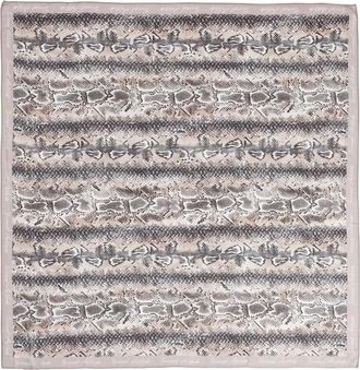 Twin-Set snakeskin-print scarf - women - Viscose - One Size - Neutrals