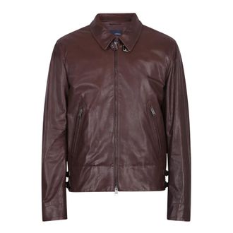 Lardini Elanthony Jacket - Heren - Leren en Su&egrave;de Jassen - Bruin - L - Leer - Jassen