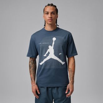 Nike Jordan Mens Jordan Graphic T-Shirt in Blue | IF3073-464