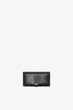 Ganni Black Sue Slim Long Wallet in