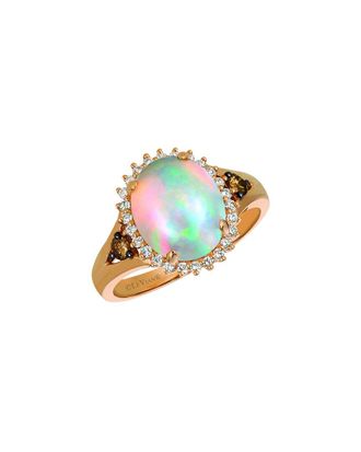 Le Vian Sunrise 14K Rose Gold 1.96 Ct. Tw. Diamond & Opal Cocktail Ring