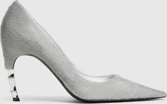 Gucci Womens Castello Pump, Silver