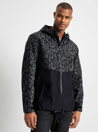 Catamaran Trainingsjacke CATAMARAN, Herren, Gr. 48, schwarz (schwarz, gemustert), 100% Polyester, gemustert, Jacken Trainingsjacke