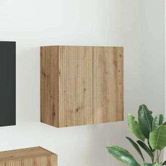 vidaXL vidaXL Mobile TV da parete Rovere artigianale 59,5 x 31 x 60 cm